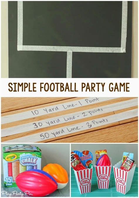 easy super bowl party game superbowl party games football birthday