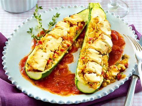 vegetarisch gefuellte zucchini mit bulgur rezept lecker