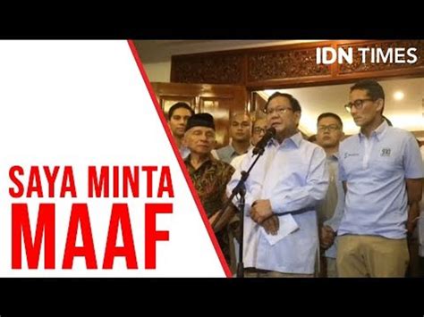[breaking] Prabowo Minta Maaf Karena Ratna Sarumpaet Berbohong Video