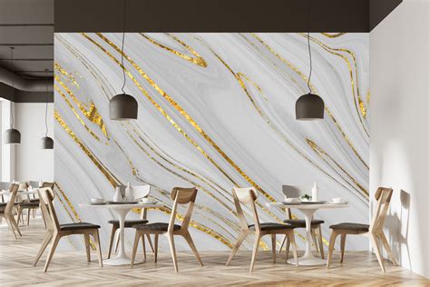 white  gold mineral modern wallpaper  adhesive wall etsy uk