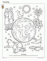 Coloring God Pages Created Earth Popular sketch template