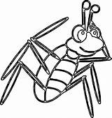 Wecoloringpage Insect sketch template