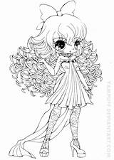 Chibi Coloring Pages Girls Yampuff Girl Anime Coloriage Cute Colouring Hair Kawaii Deviantart Chibis Curly Printable Adult Sheets Manga Print sketch template