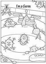 Washing Hand Coloring Pages Preschoolers Getdrawings sketch template