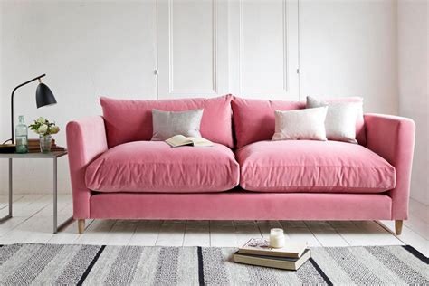 wonderful pink velvet sofa   home