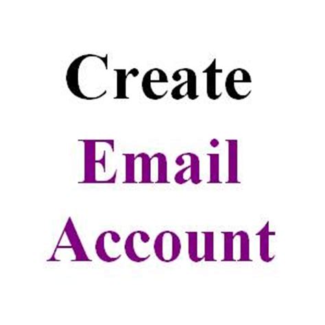 create email account information  process