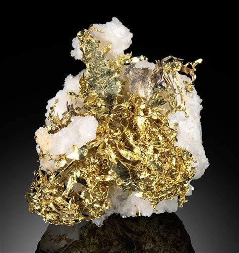 crystallized native gold  quartz matrix telluride san miguel  colorado usa gold