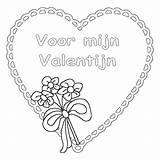 Valentijn Valentin Ausmalbilder Dagen Kleurplatenwereld Animaatjes Moederdag Plaatjes Downloaden Feestdagen sketch template