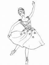 Barbie Ballet Coloring Pages Dancing Classic Pages2color sketch template