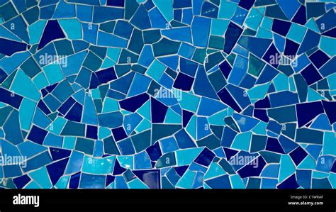 blue mosaic tiled background stock photo royalty  image  alamy