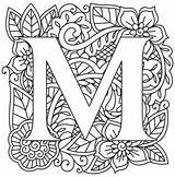 Coloring Letter Mandala Pages Letters Embroidery Alphabet Delicate Charm Mehndi Craft Style Letras Urban Threads Template Printable Pattern Colouring Urbanthreads sketch template