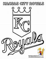 Coloring Royals Pages Kansas Baseball Logo City Mlb Chiefs Kc League Mets Major Printable Tampa Bay Color Mariners Drawing Team sketch template