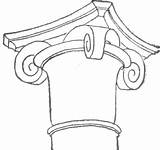 Roman Drawing Column Getdrawings sketch template