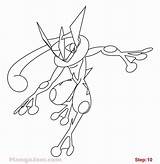 Greninja Pokemon Coloring Pages Ash Ninja Green Colouring Printable Color Sheets Unicorn Perspective Incredible Unique Print Getcolorings Pikachu Getdrawings Popular sketch template