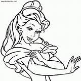 Coloring Pages Belle Disney Princess Online Print sketch template