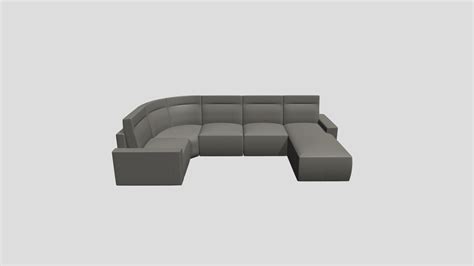 curved sofa    model  skull  sketchfab