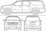 Suburban Chevrolet Blueprints Suv 2009 Blueprint Car 3d Related Posts sketch template