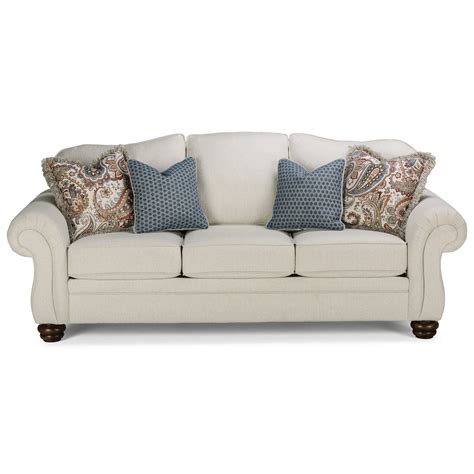 flexsteel bexley traditional sofa wayside furniture sofas