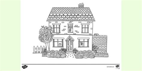 house colouring page colouring sheets