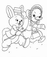 Easter Coloring Ducks Pages Duck Printable Sheets Bunny Activity Mr Kids Dressed Sheet Mrs Activities Bunnies Bluebonkers sketch template