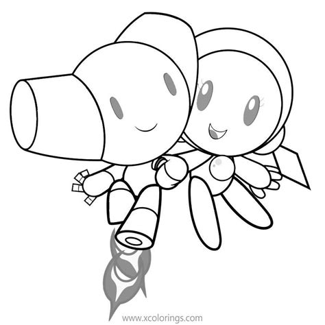 robotboy  robotgirl coloring pages xcoloringscom