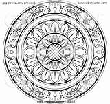 Sinhala Floral Perera Lal sketch template
