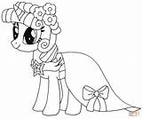 Coloring Twilight Sparkle Pages Princess Printable Drawing Colorings sketch template