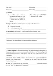tennessee residential lease agreement template fill  sign