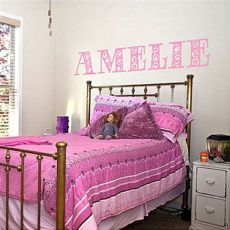 Personalised Girl S Name Wall Sticker By Spin Collective