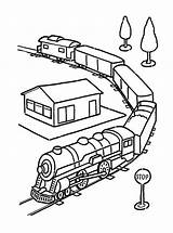Train Coloring Pages Wagon Getcolorings Trains Color sketch template