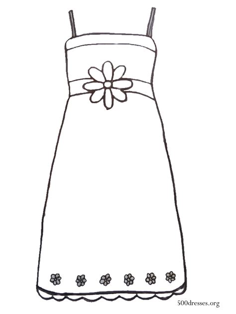 printable coloring sheets dress coloring pages