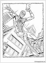 Coloring Spiderman Spider Man Pages Amazing Homecoming Drawing Color Print Printable Simple Getdrawings Special Kids Adults Getcolorings sketch template