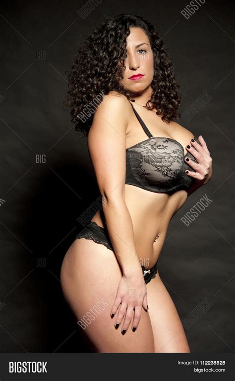 sexy brunette lingerie image and photo free trial bigstock