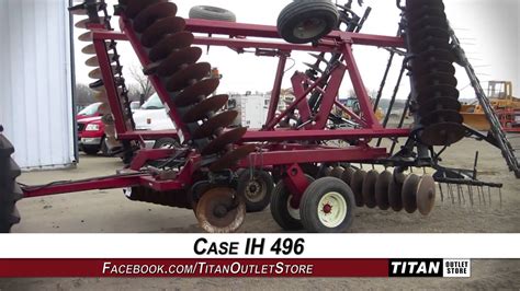 case ih pull type hitchsolid blade  spacing disk harrow sold  els youtube