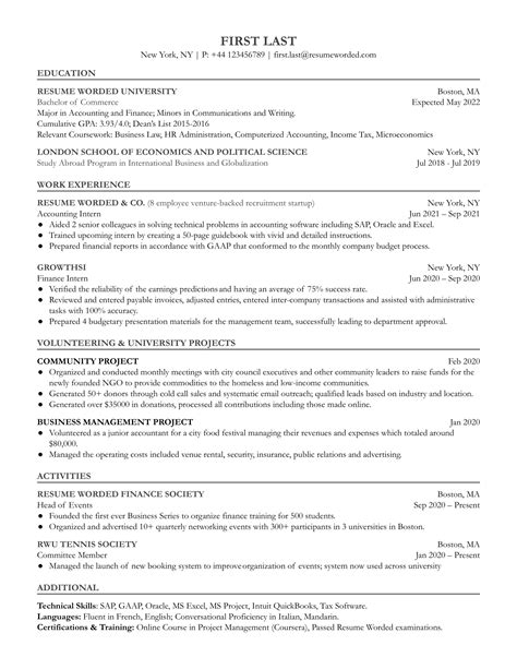 accounting clerk resume    resume worded
