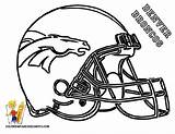 Coloring Pages Broncos Denver Printable Popular Colouring sketch template