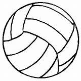 Bola Colorir Balon Volleyball Clip sketch template