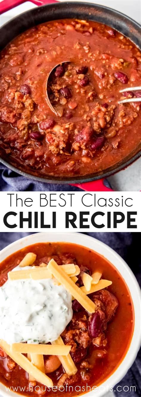 this is the best classic chili recipe loaded with savory