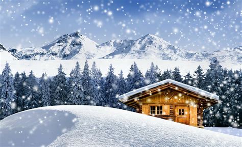 dream winter cottage hd desktop wallpaper widescreen haute definition fullscreen