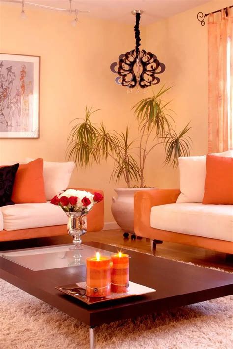 10 orange living room ideas