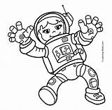 Coloring Astronaut Pages Space Printable Kids Outer Girl Astronauts Spaceman Color Print Related Popular Posts sketch template