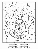 Number Disney Color Kids Printables Coloring Pages Minnie Mouse Printable Worksheets Simpleeverydaymom Sheets sketch template