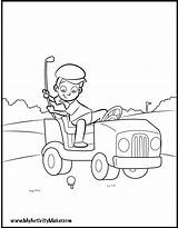 Coloring Golf Pages Popular Coloringhome sketch template