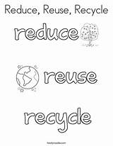 Coloring Recycle Reduce Reuse Worksheet Print Ll Twistynoodle Change Style sketch template