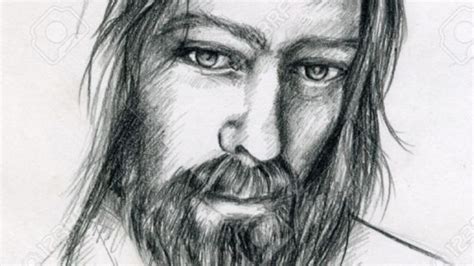 Pencil Sketch Of Jesus Face At