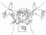 Digi Scarecrow sketch template