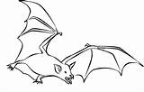 Bat Coloring Pages Dangerous Creature sketch template