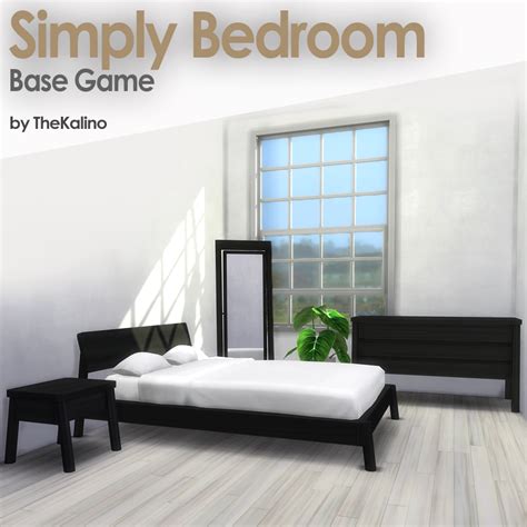 kalino kalino thesims simply bedroom base game bedroom