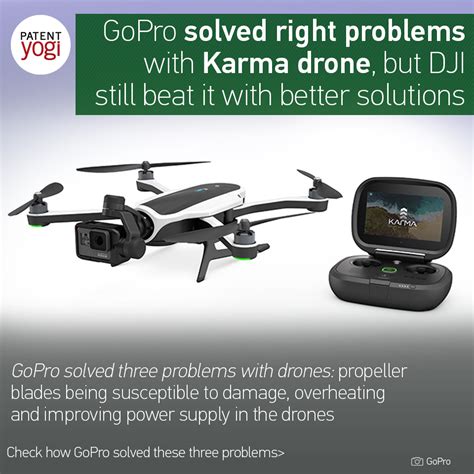 patent reveals  gopro    solve   problems  karma drone  dji