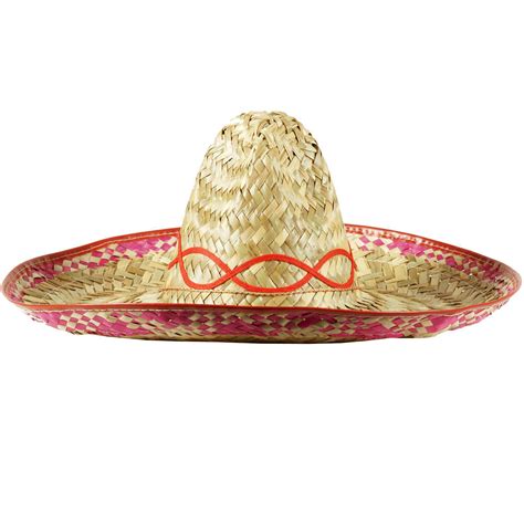 Mexican Style Amegio Sombrero Straw Hat Stag Night Fancy Dress Accessory